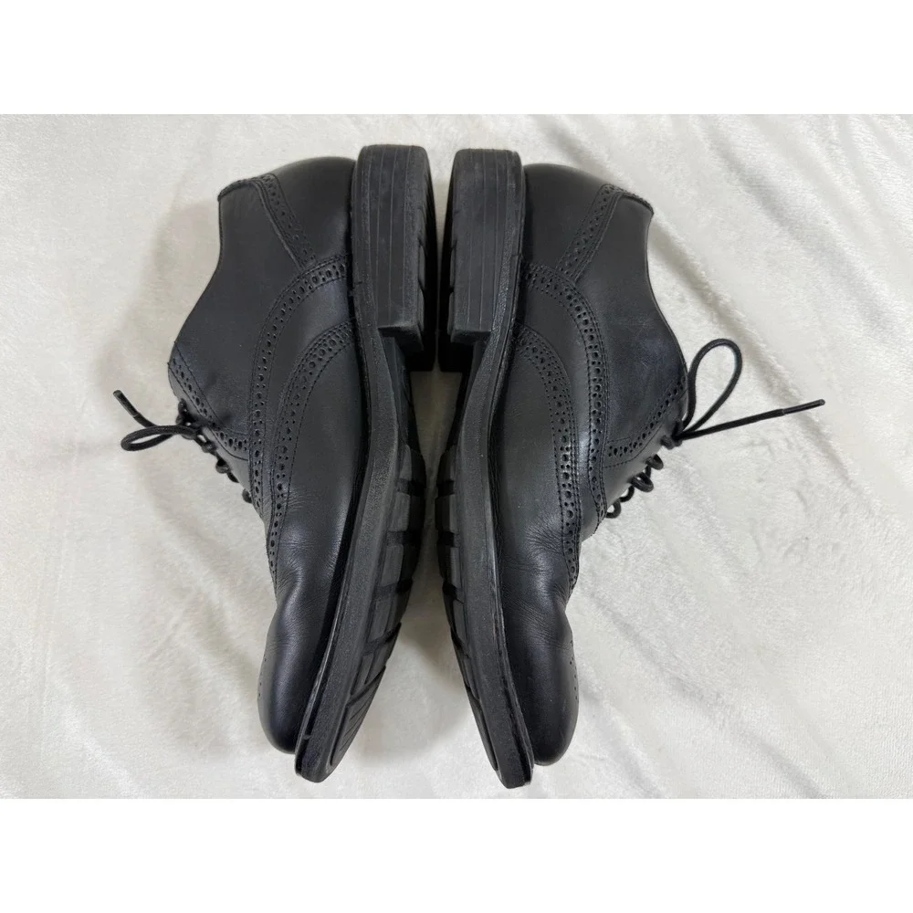 Florsheim Comfortech Men's 8.5M Black Leather Wingtip Oxford Dress Shoes Classic